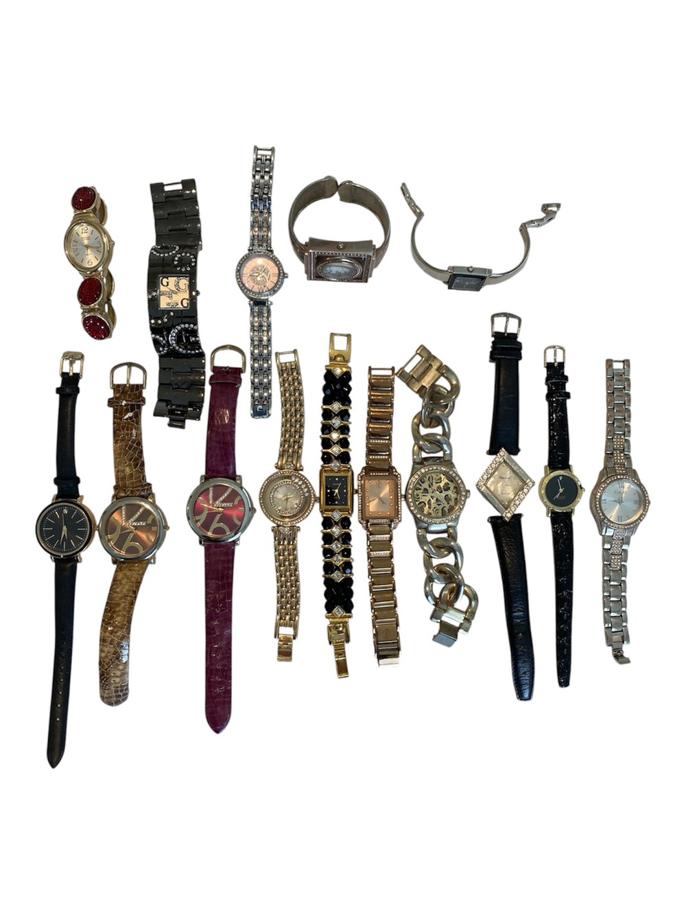 Assorted Women's Fashion Watches - Lot of 15 - Mixed Colors